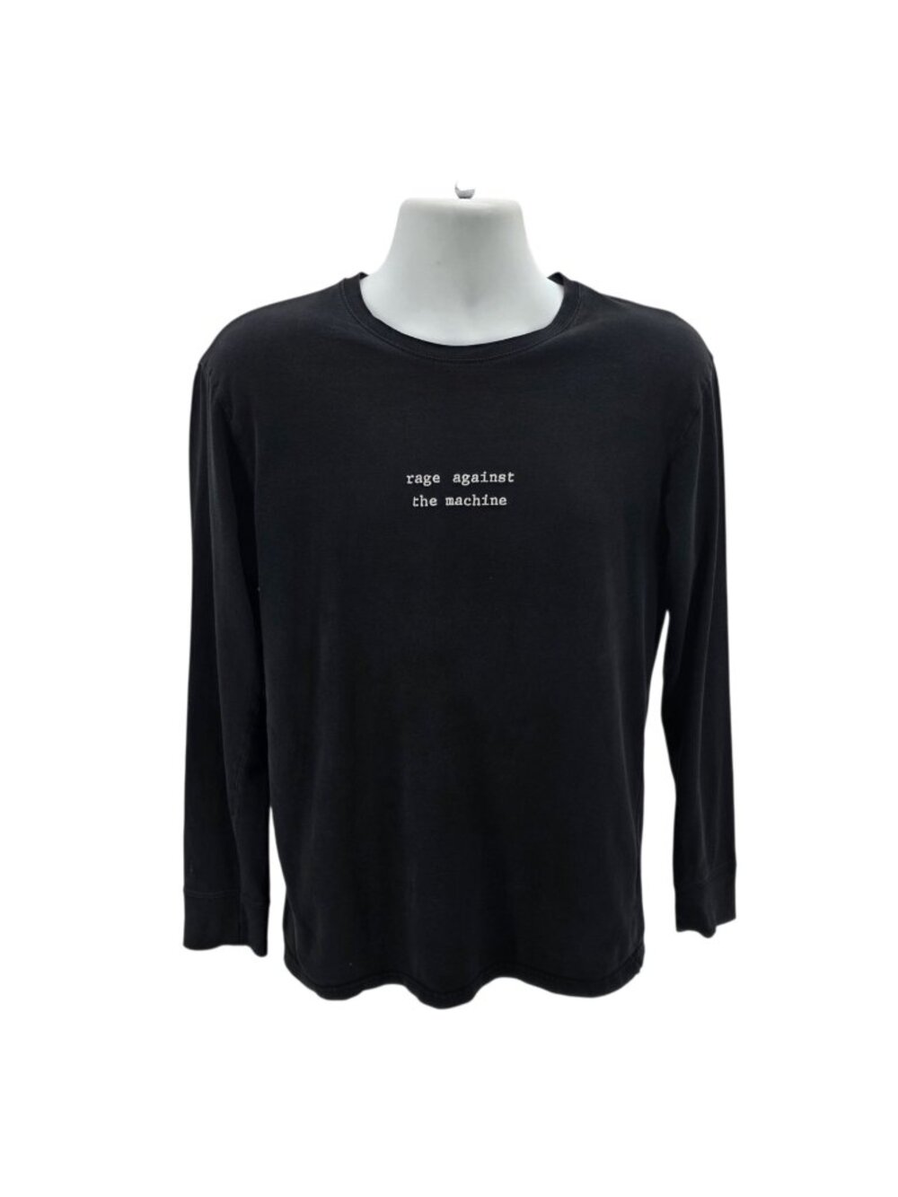 Rage Against The Machine Mens Medium Shirt Spell Out Long Sleeve Black 2017